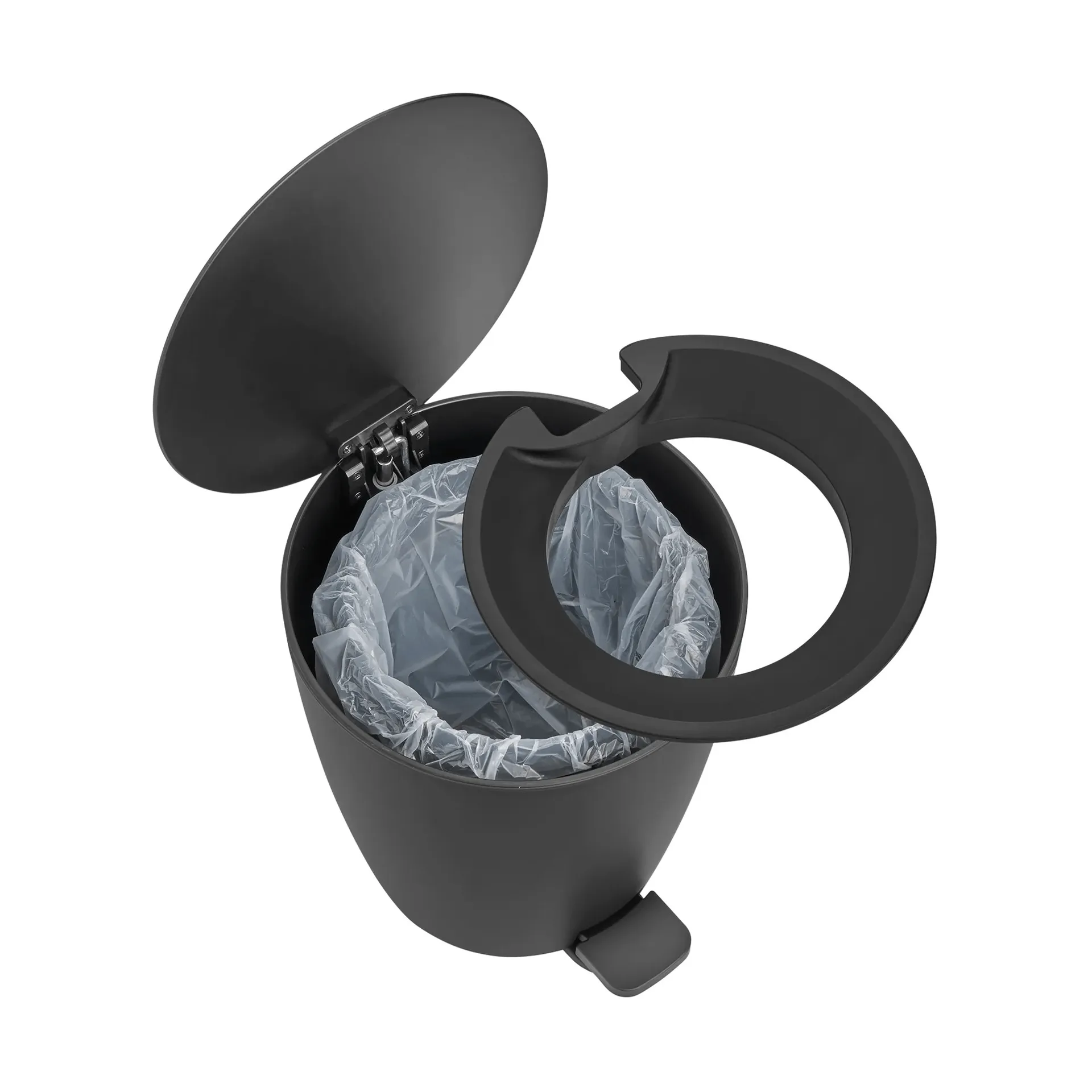 Ava pedalbøtte, Black, 3 l blomus