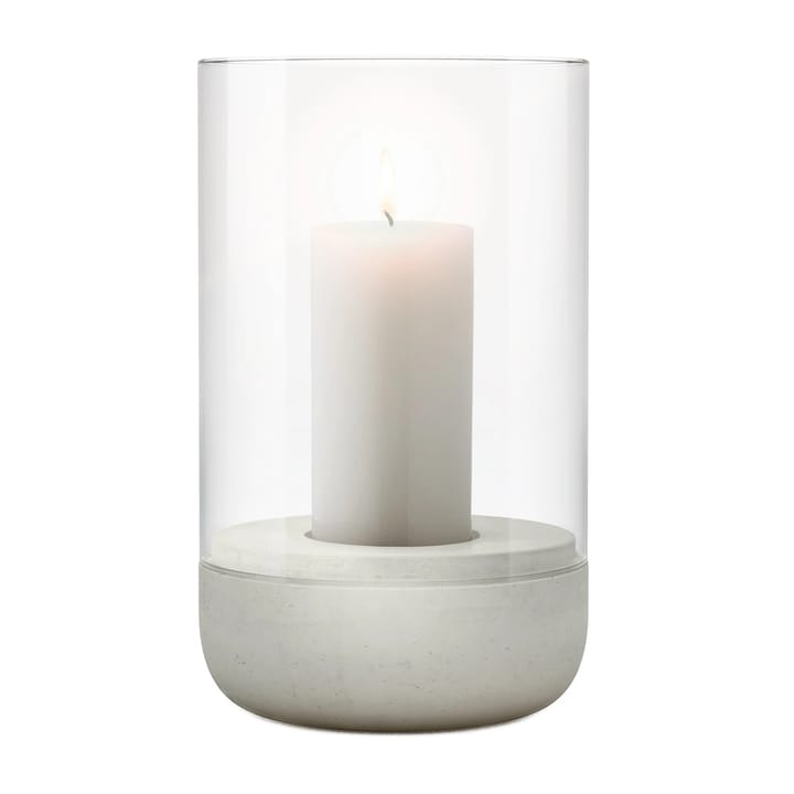 Calma stormlykt med kubbelys Ø 12 cm, Light grey blomus