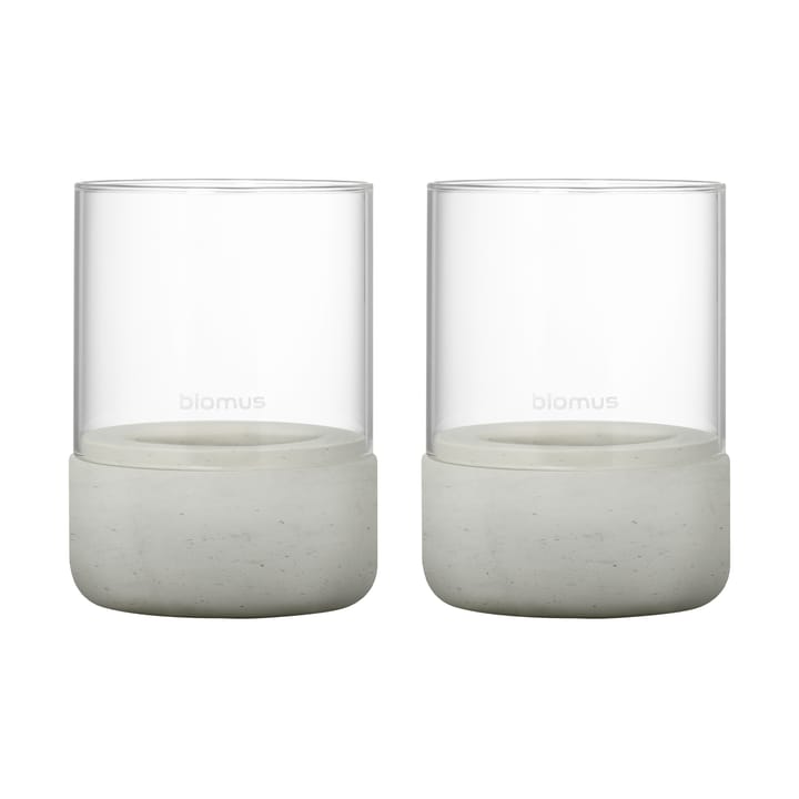 Calma Telysholder Ø 7 cm 2-pakning - Light grey - Blomus
