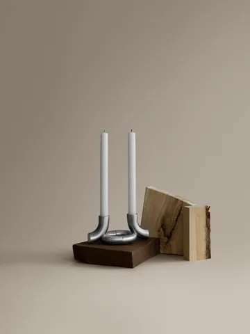Doodle lysestake - Matt rustfritt stål - blomus