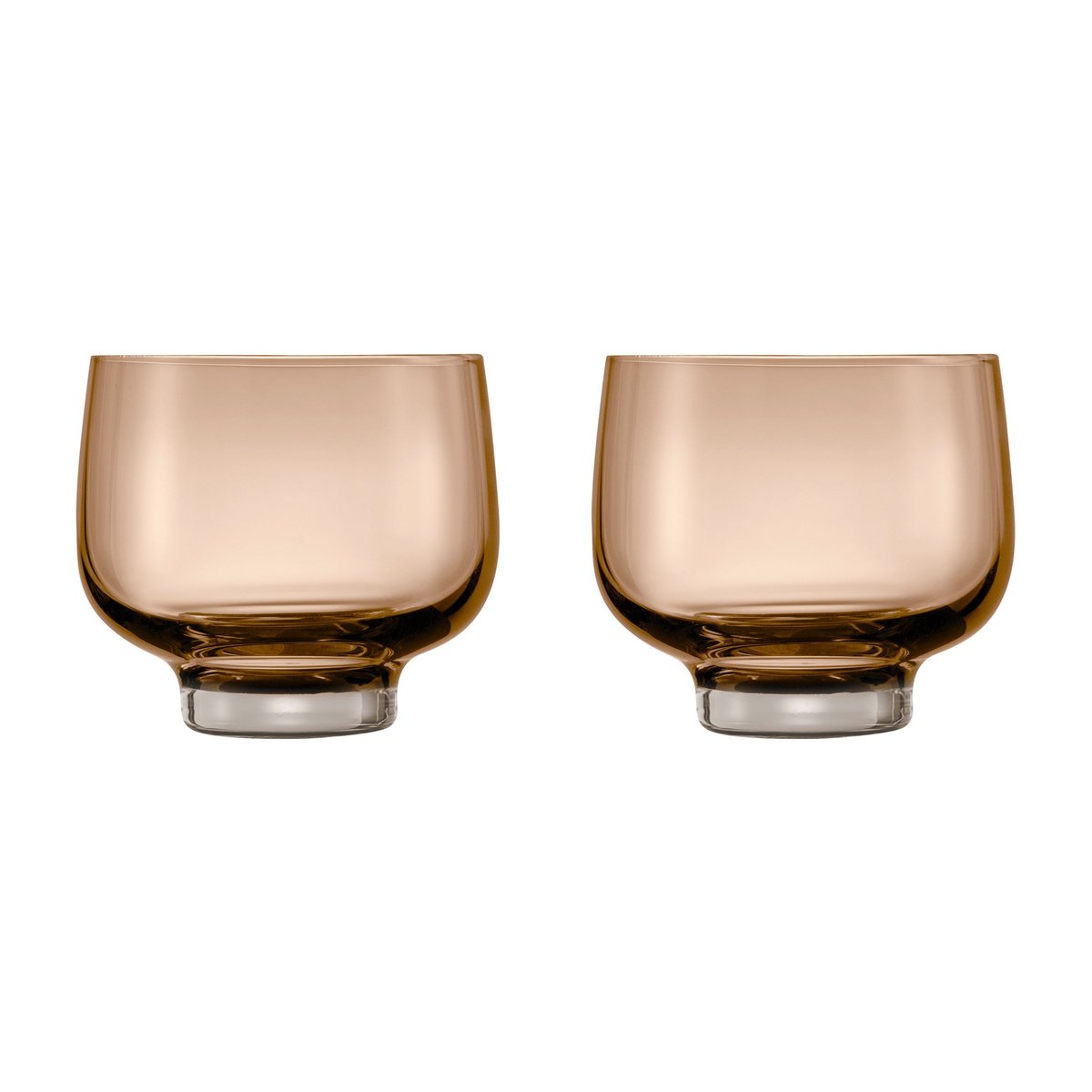 blomus Flow tumblerglass 22 cl 2-pakning Coffee
