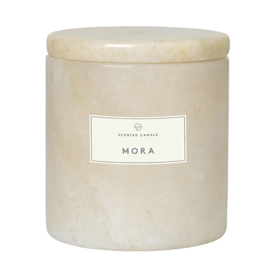 Frable duftlys marmor Ø 7 cm, Moonbeam-mora blomus