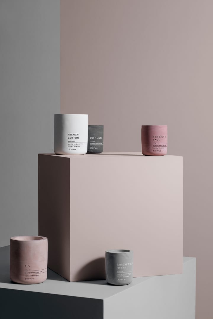 Fraga duftlys 24 timer, Sea salt & Sage-Withered Rose Blomus