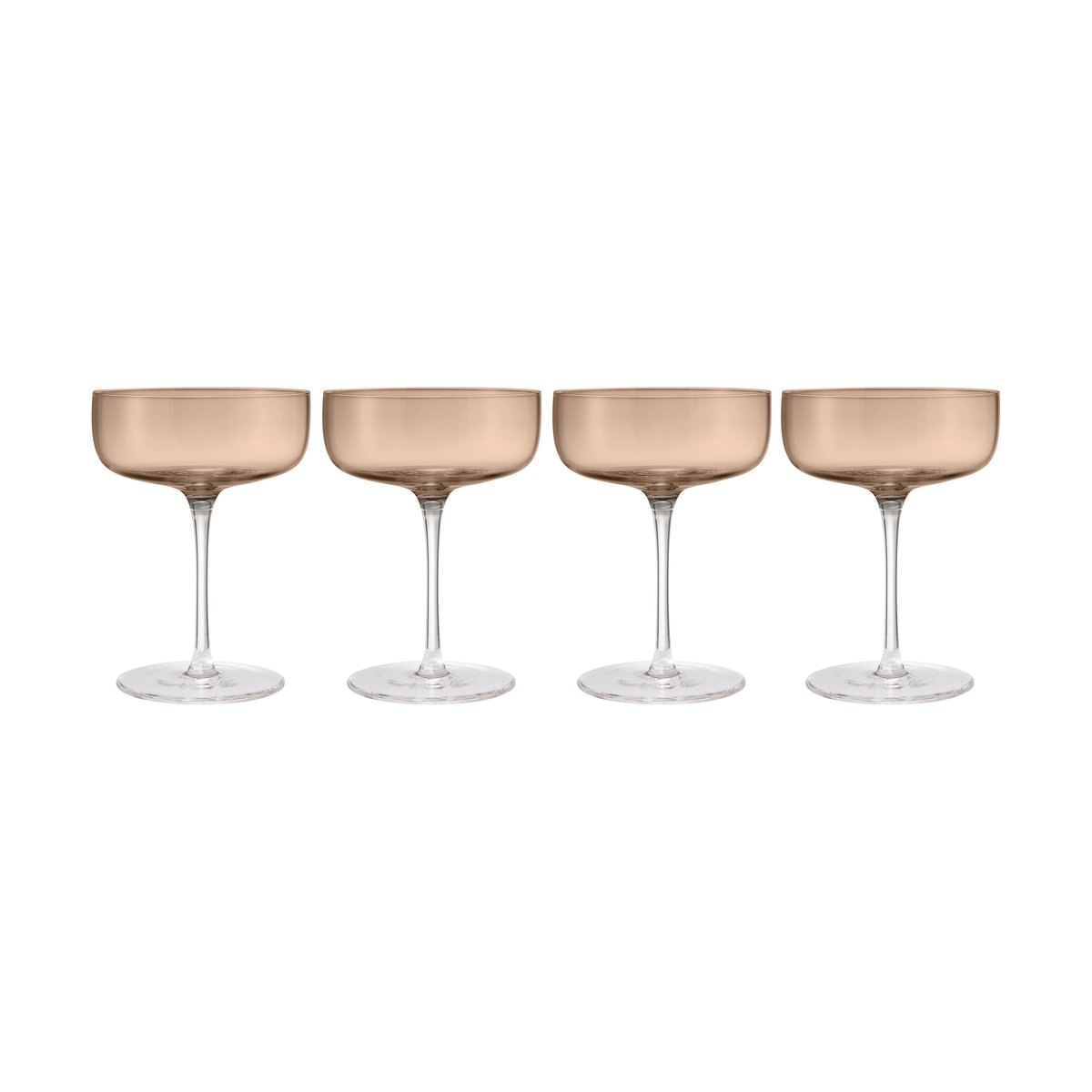 blomus Fuumi champagneglass Coupe 28 cl 4-pk Coffee-Klar