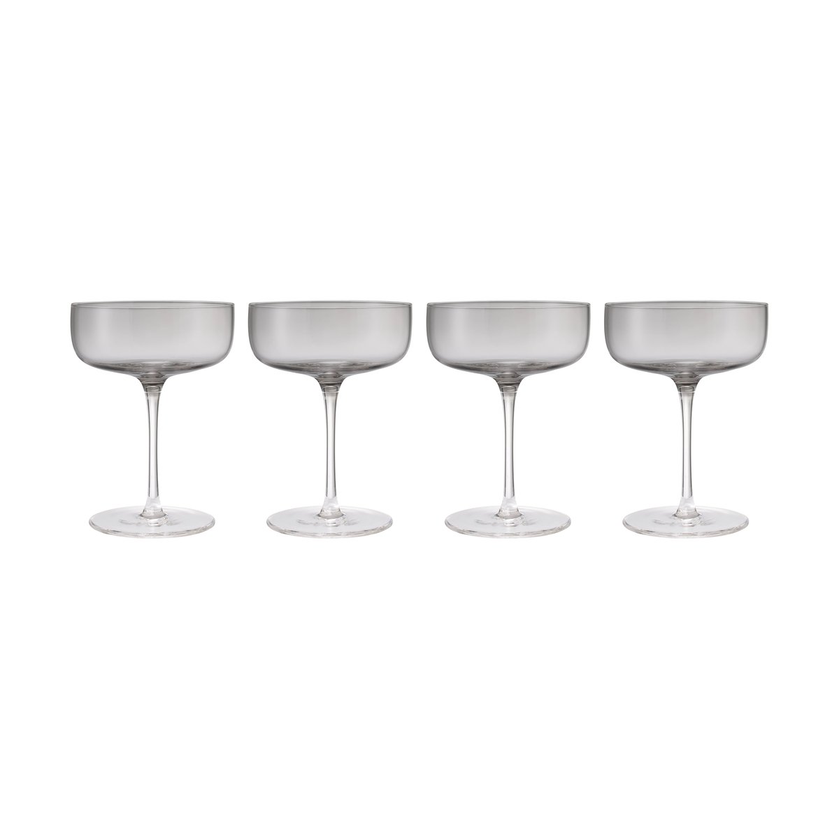 blomus Fuumi champagneglass Coupe 28 cl 4-pk Smoke-klar