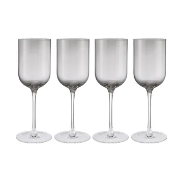 Fuumi vinglass 31 cl 4-pk - Smoke-klar - blomus
