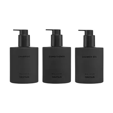 Kirei glassflasker inkl. veggholder 3-pakning - Smoke, limmontert - blomus
