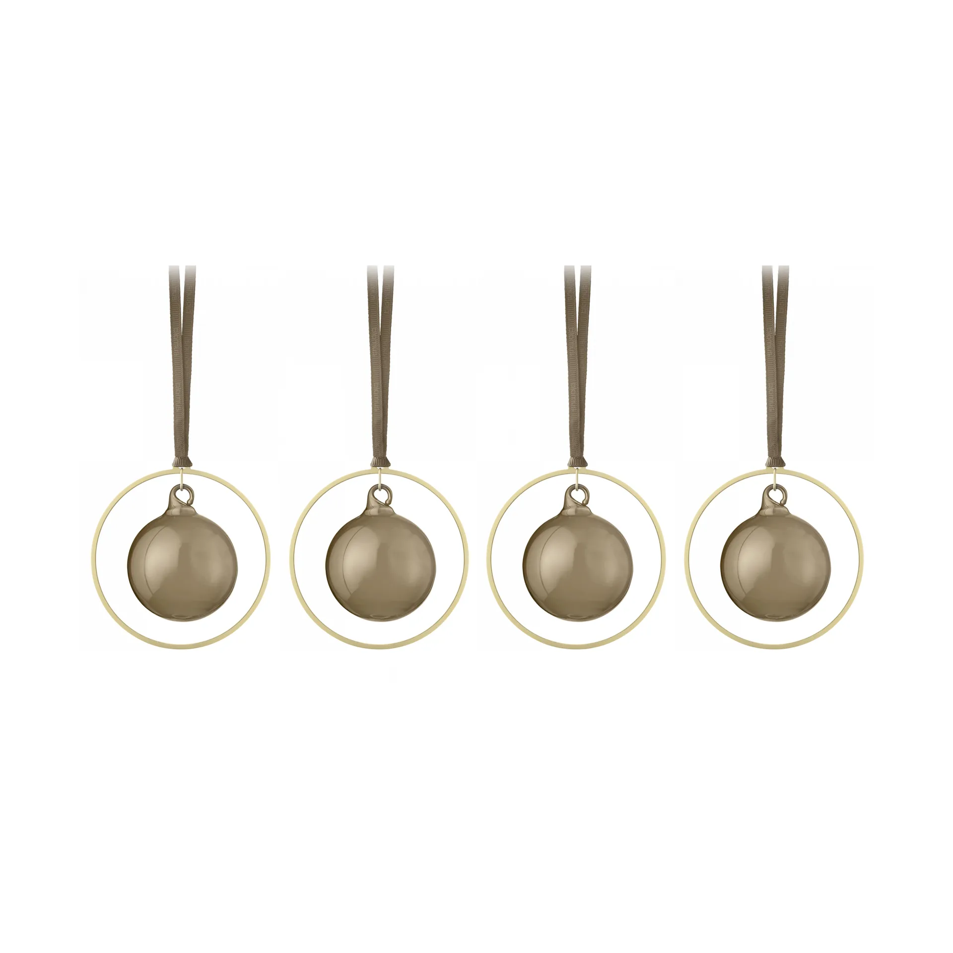 KITAI juletrekule 8,5 cm 4-pakning, Coffee blomus