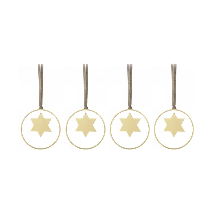 KITAI julhänge 8,5 cm 4-pakning - Stars - Blomus