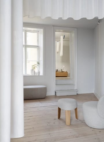 Kuon benk - Boucla beige - Blomus