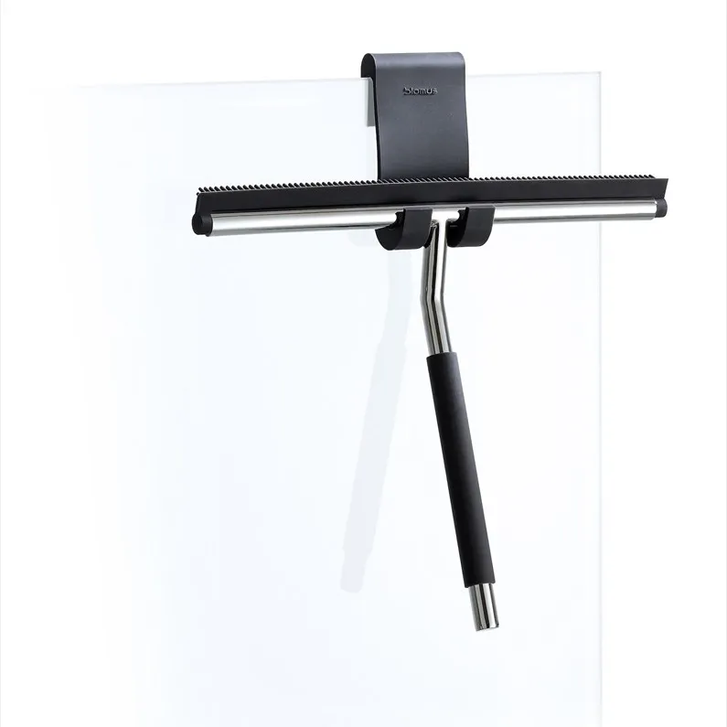 Lavea dusjskrape med knagg, Polert stål blomus