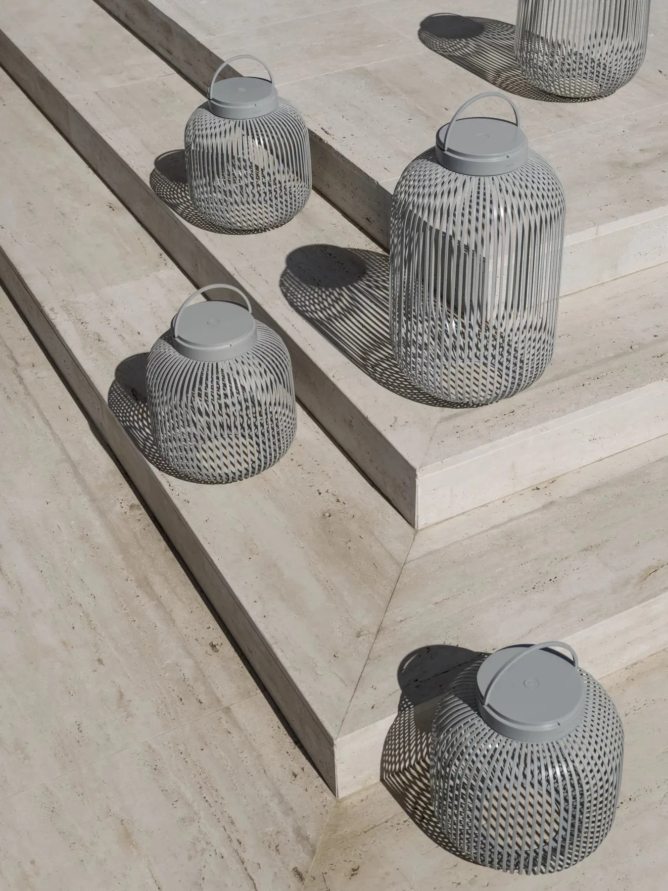 Lito LED-Lampe L, Granite Gray blomus