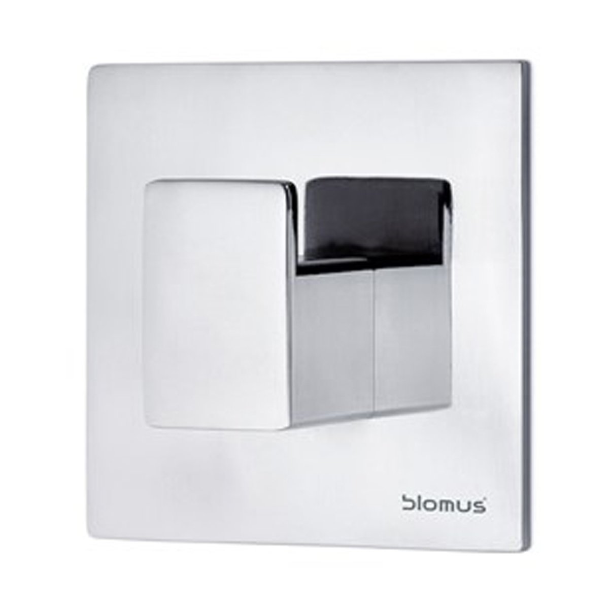 blomus Menoto selvklebende krok 6 x 6 cm Polert rustfritt stål