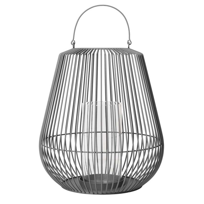 blomus Nidea lanterne M 61,5 cm Steel gray (mørkegrå)