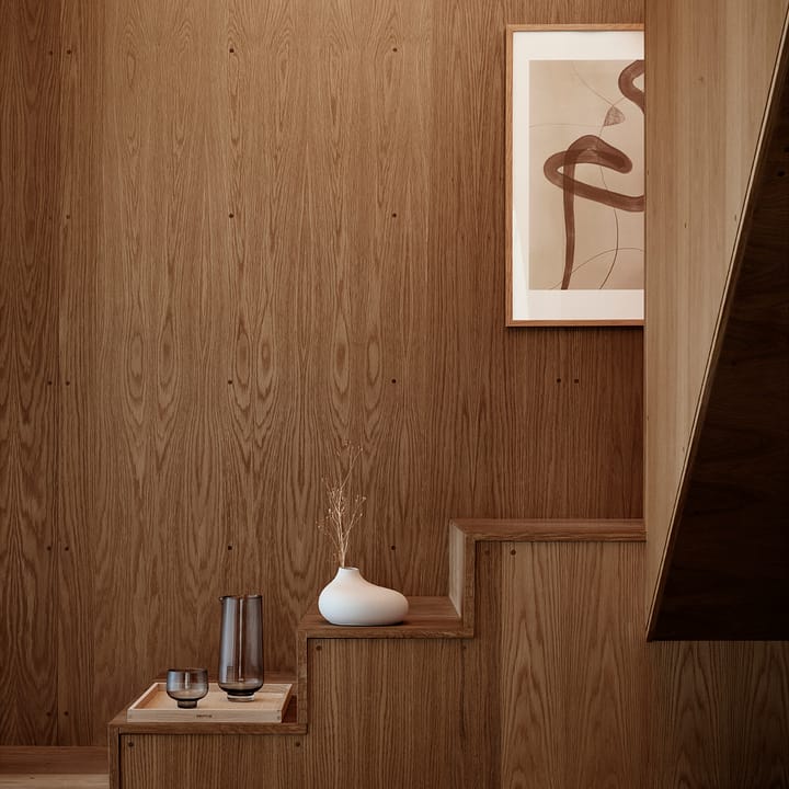 Nona vase 3-pakning, Pewter-micro chip-bark Blomus