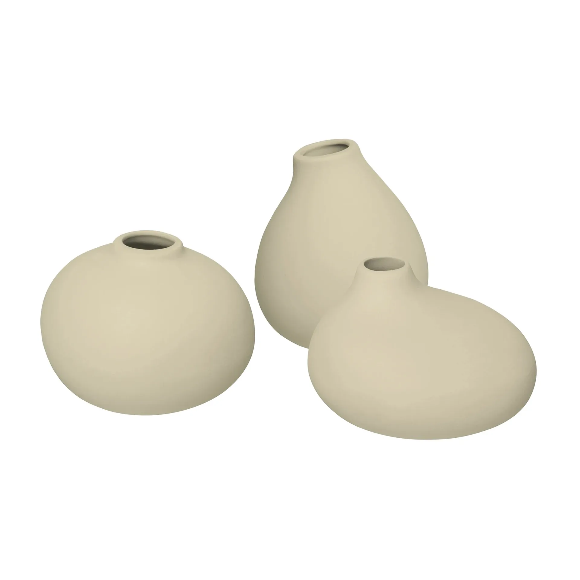 Nona vase 3-pakning, Vanilla blomus