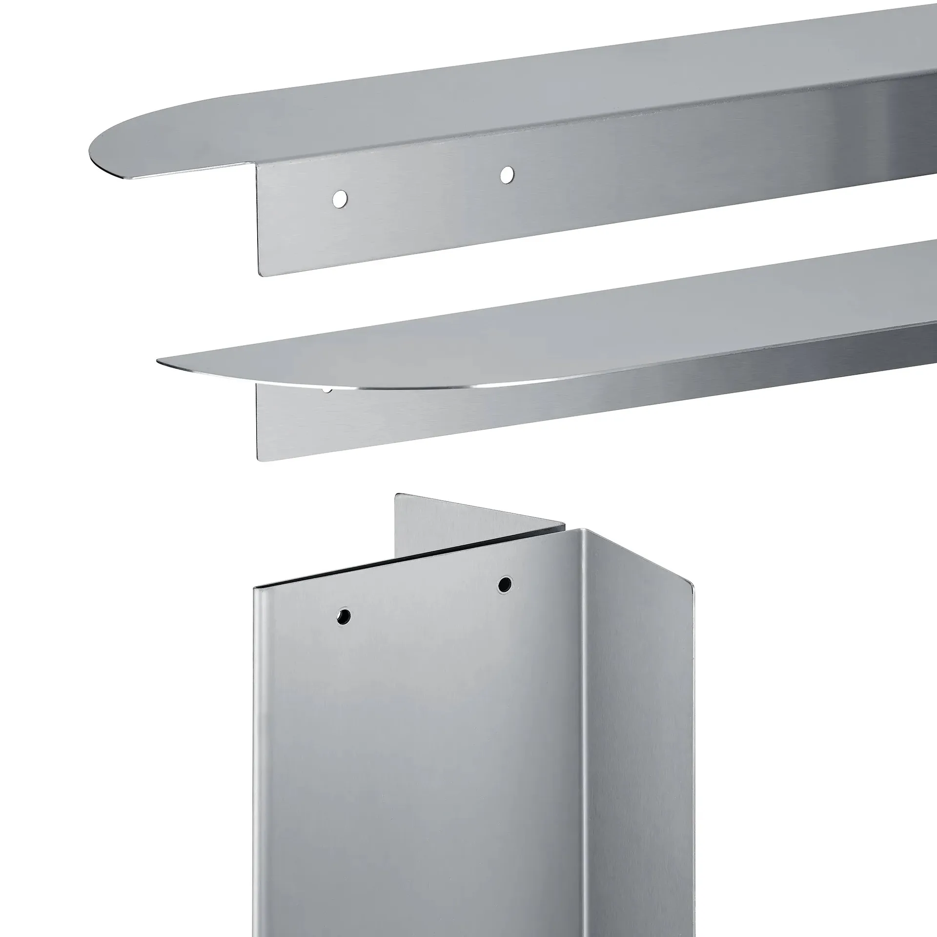 ORU benk 80x45 cm, Matt rustfritt stål blomus