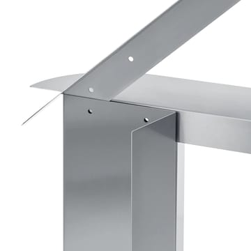 ORU benk 80x45 cm - Matt rustfritt stål - Blomus