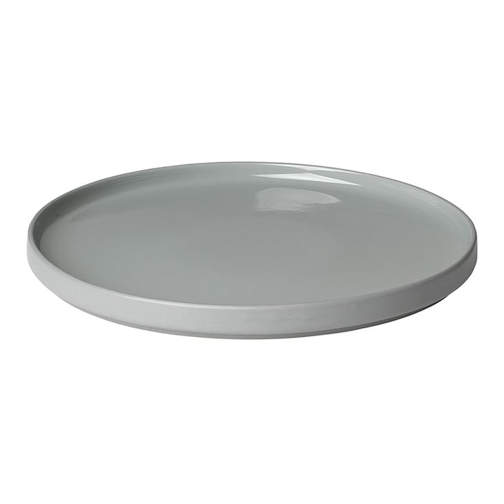blomus Pilar middagstallerken 27 cm Mirage grey | Skandinavisk Design | Middagstallerkener | Grå