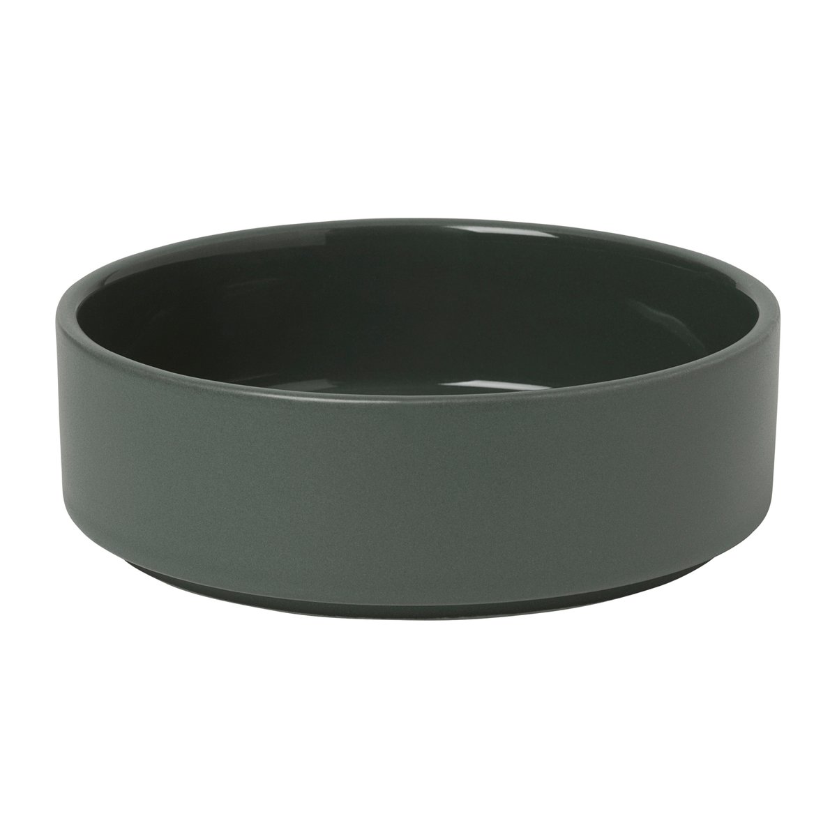 blomus Pilar skål lav 14 cm Agave green | Skandinavisk Design | Serveringsskåler | Grønn