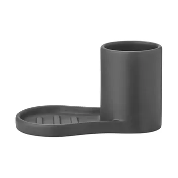 Piro oppvaskbørste- og såpedispenser - Svart - blomus