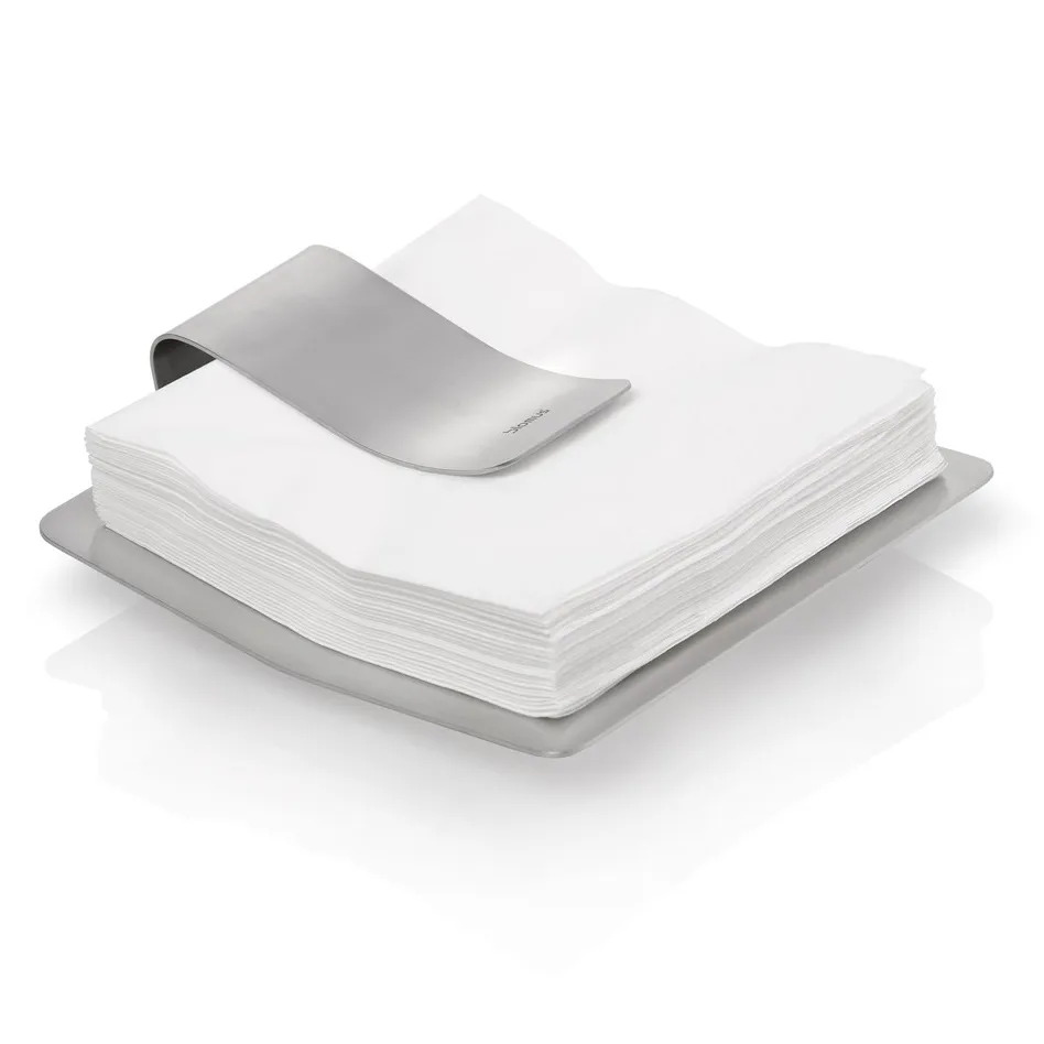 Scudo serviettholder, Rustfritt stål blomus