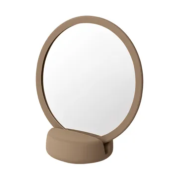 Sono Vanity speil keramikk Ø17 cm - Beige - blomus