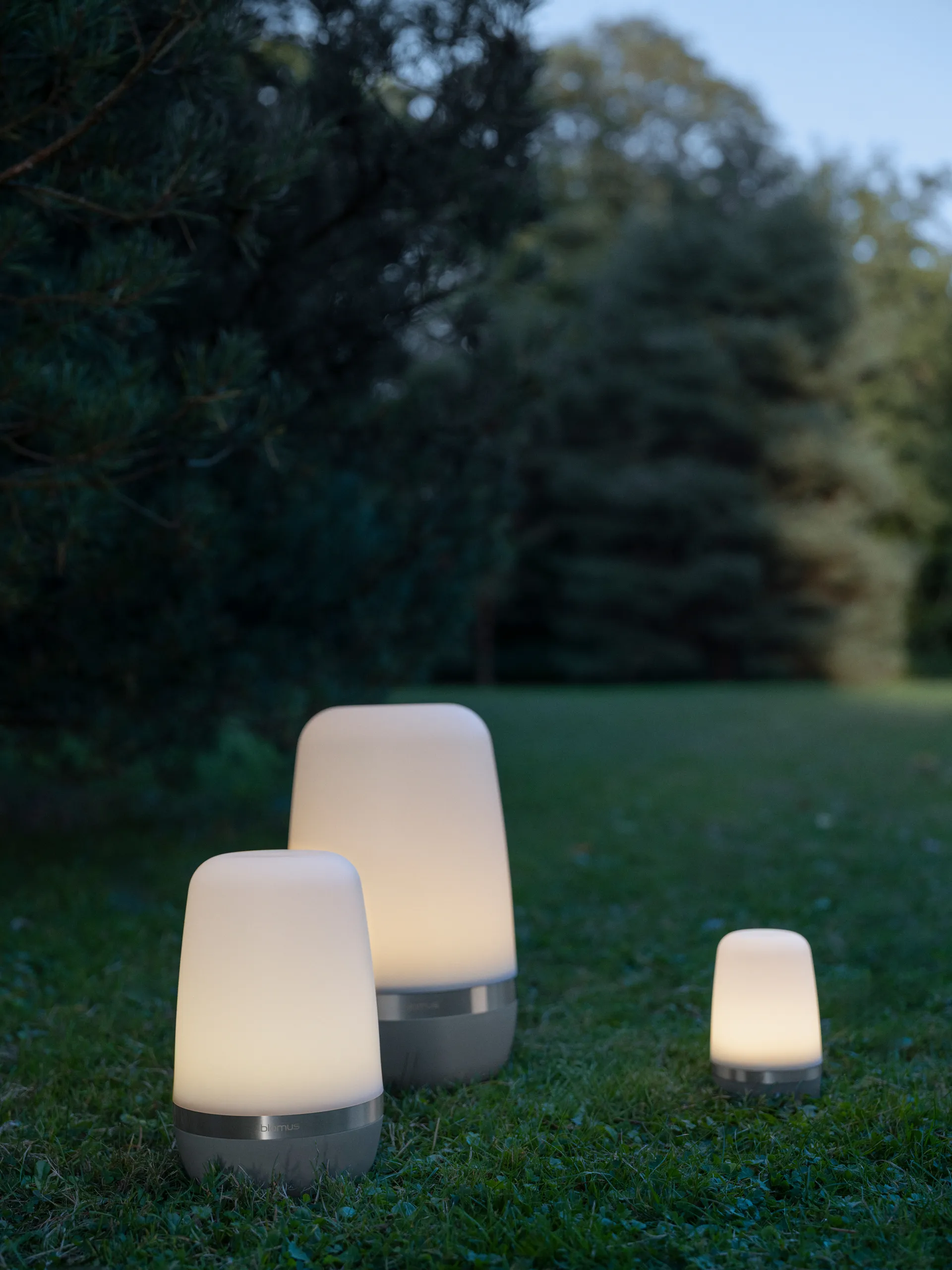 Spirit LED-lampe M 15 cm, Pine gray blomus