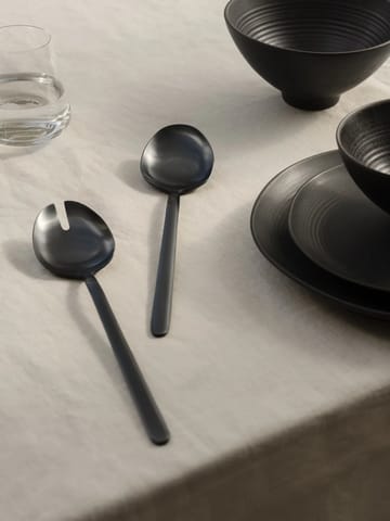 STELLA salatbestikk svart 2-pakning - 28 cm - Blomus