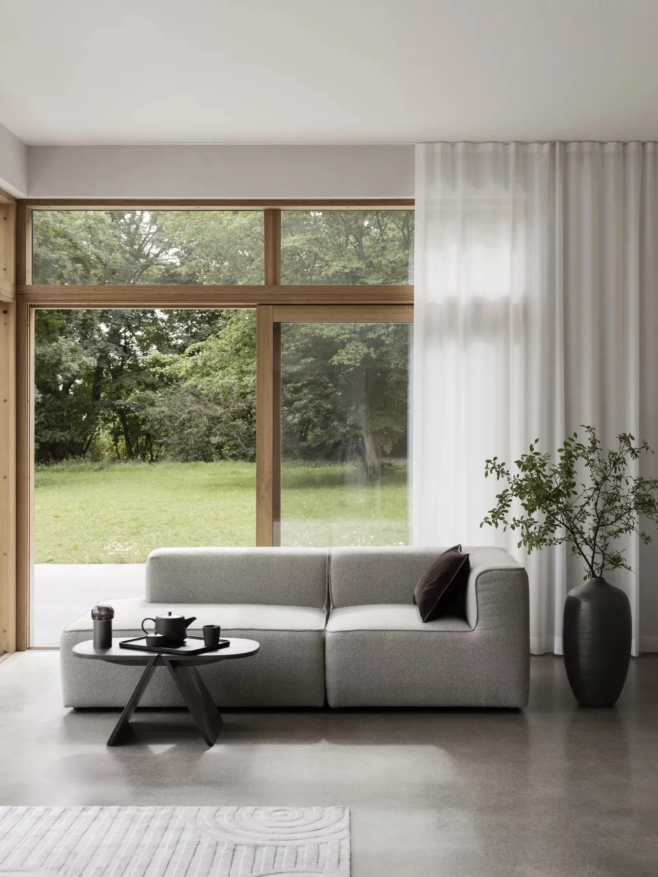 Uzu teppe L 200x300 cm, Beige blomus