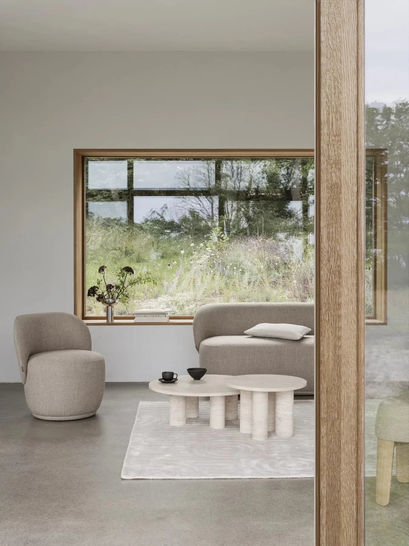 Uzu teppe S 140x200 cm, Beige blomus