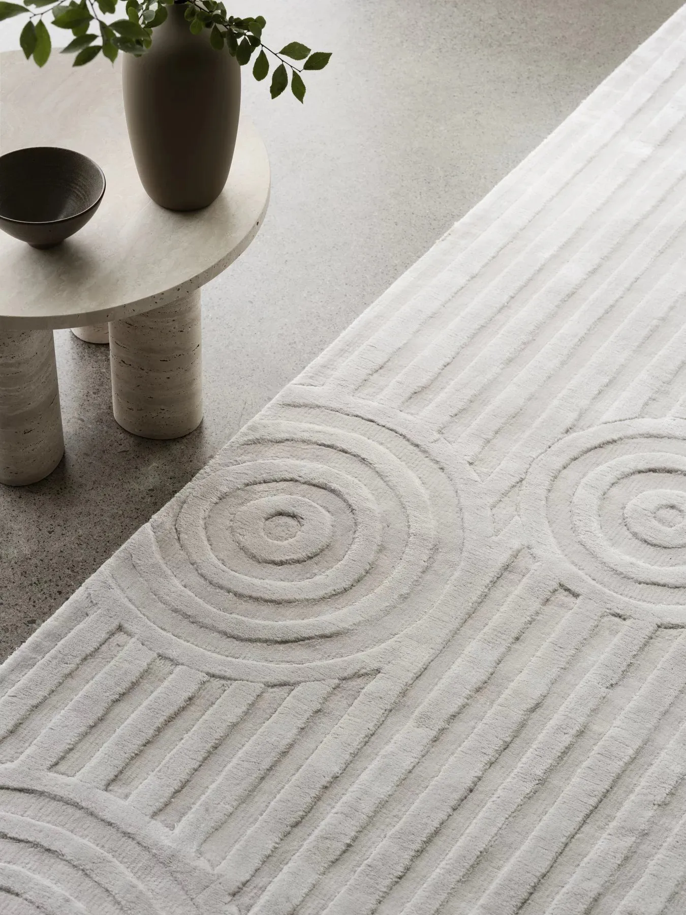 Uzu teppe S 140x200 cm, Beige blomus