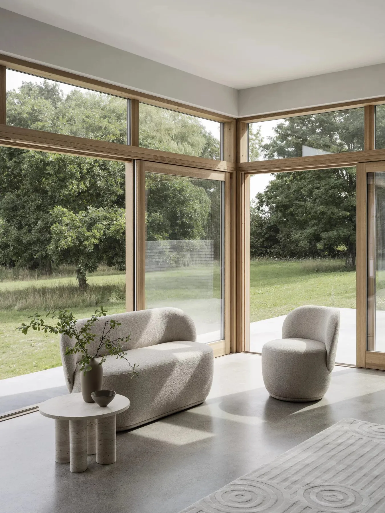 Uzu teppe S 140x200 cm, Beige blomus