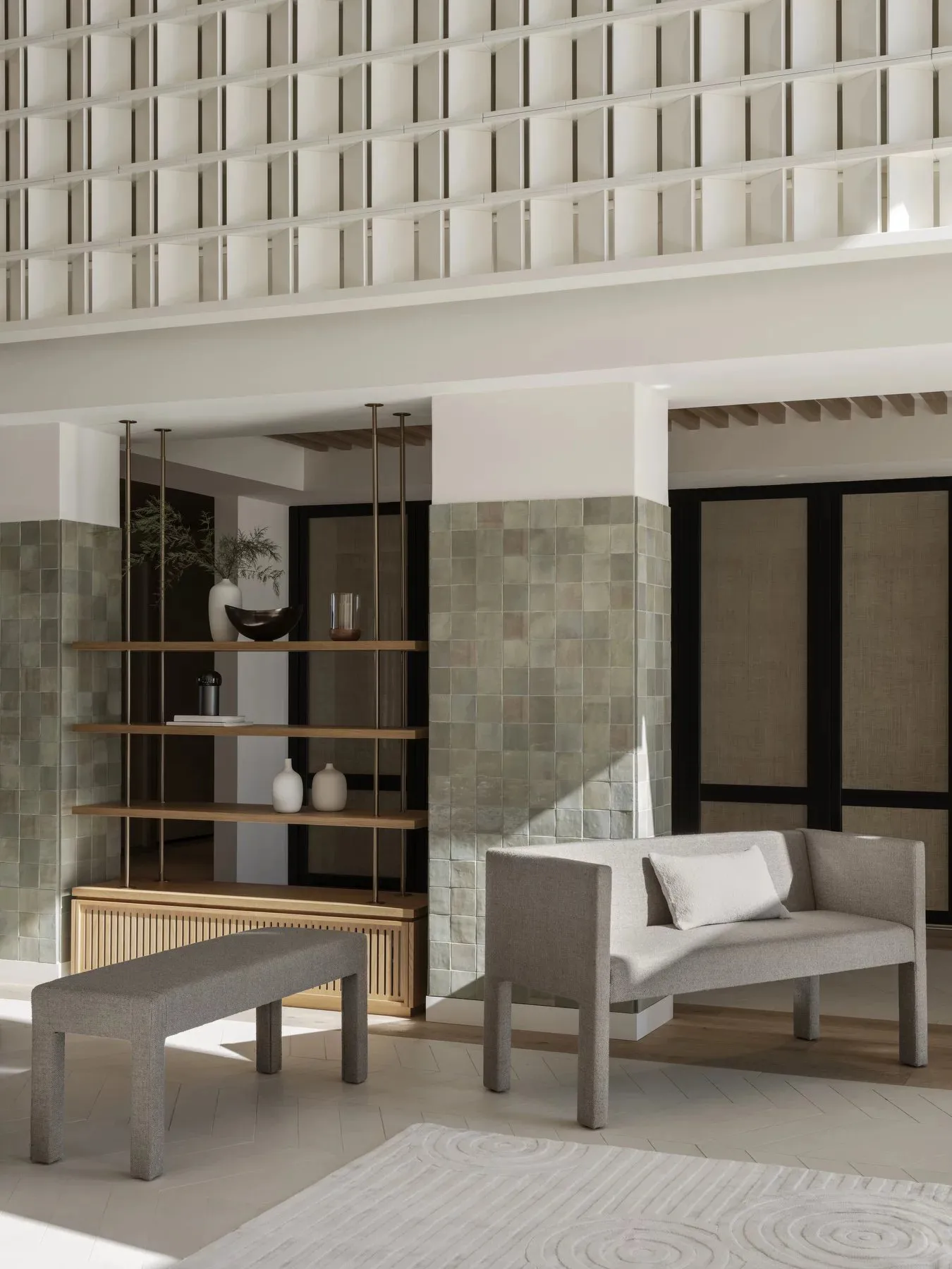 Uzu teppe S 140x200 cm, Beige blomus