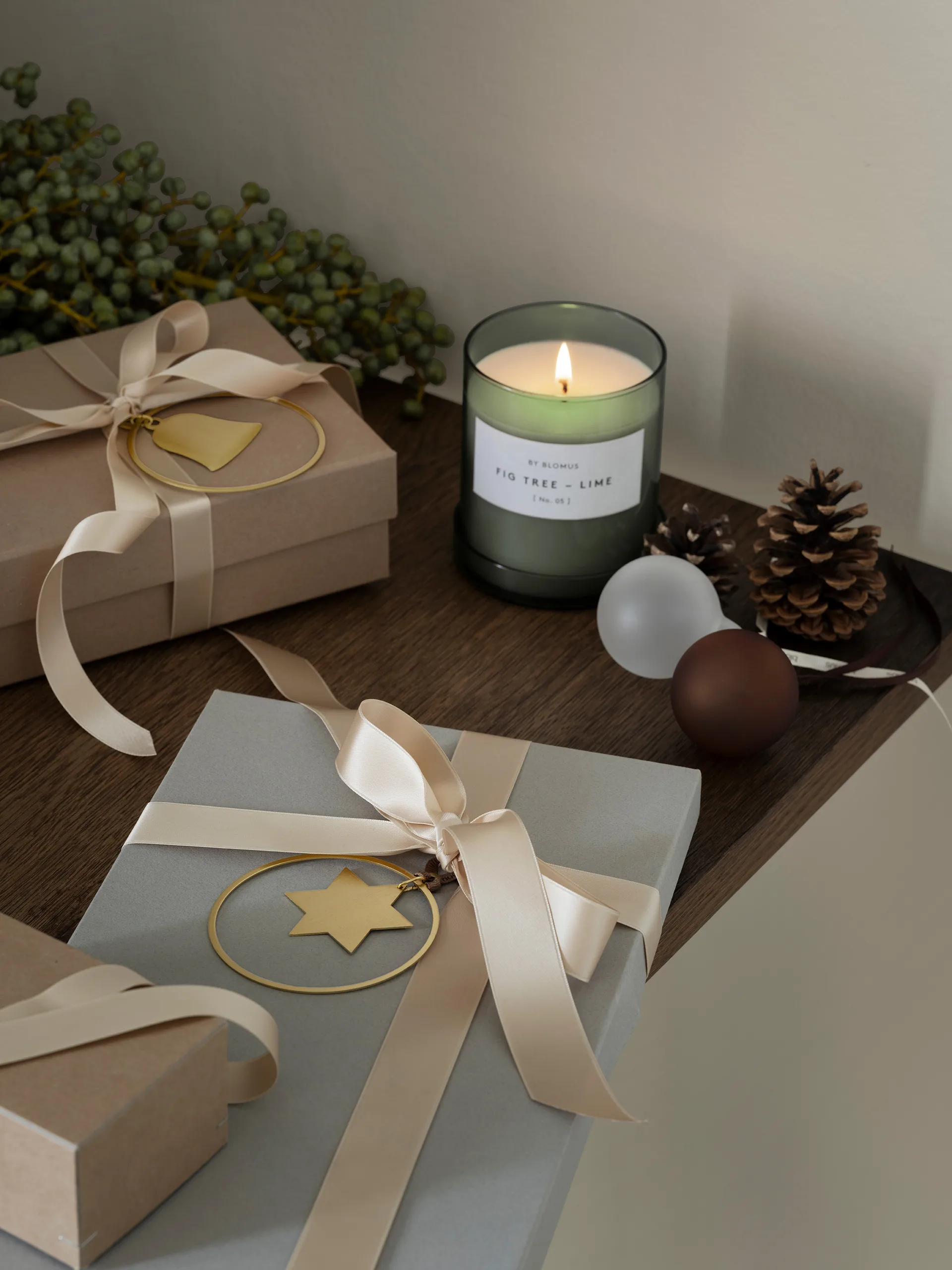 Valoa duftlys 45 timer, Fiken/Lime Agave Grønn blomus