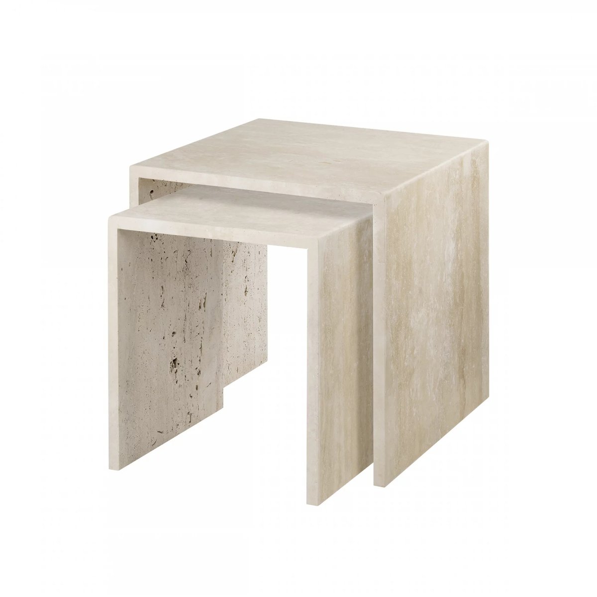 Bilde av blomus Varu sidebord 2 deler Travertine