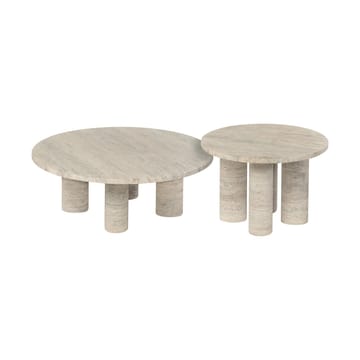 Volos sidebord S Ø52 cm - Travertine - Blomus