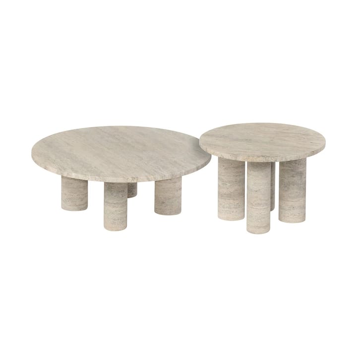 Volos sidebord S Ø52 cm, Travertine Blomus