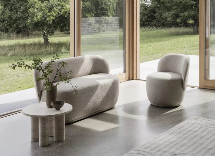 Volos sidebord S Ø52 cm, Travertine Blomus
