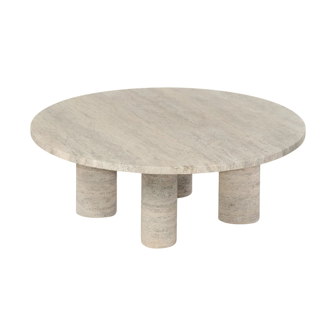 Bilde av blomus Volos sofabord L Ø75 cm Travertine