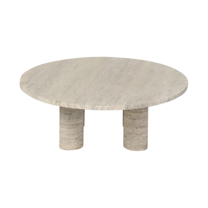 Volos sofabord L Ø75 cm, Travertine Blomus