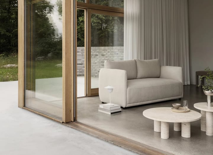 Volos sofabord L Ø75 cm, Travertine Blomus