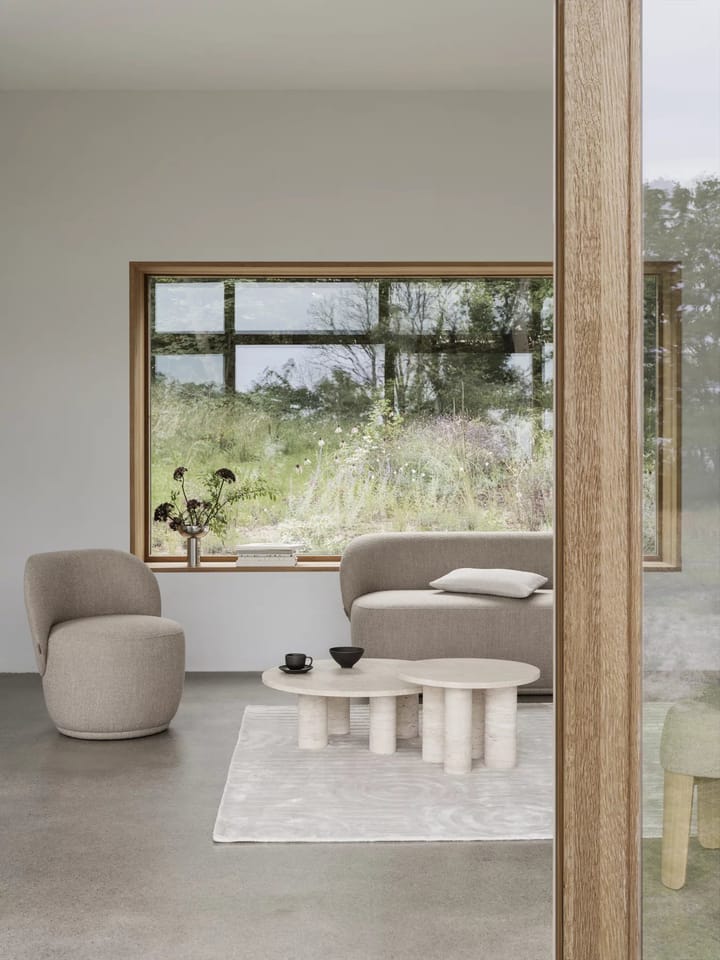 Volos sofabord L Ø75 cm, Travertine Blomus