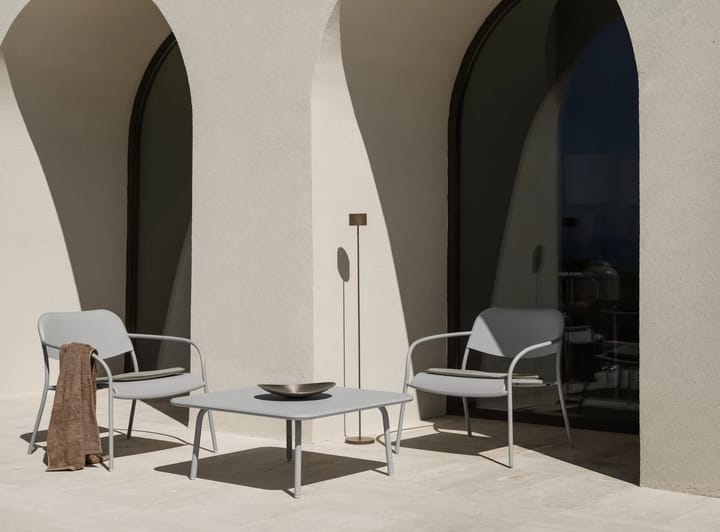 YUA Lounge Table bord 80x80 cm, Silk Grey Blomus