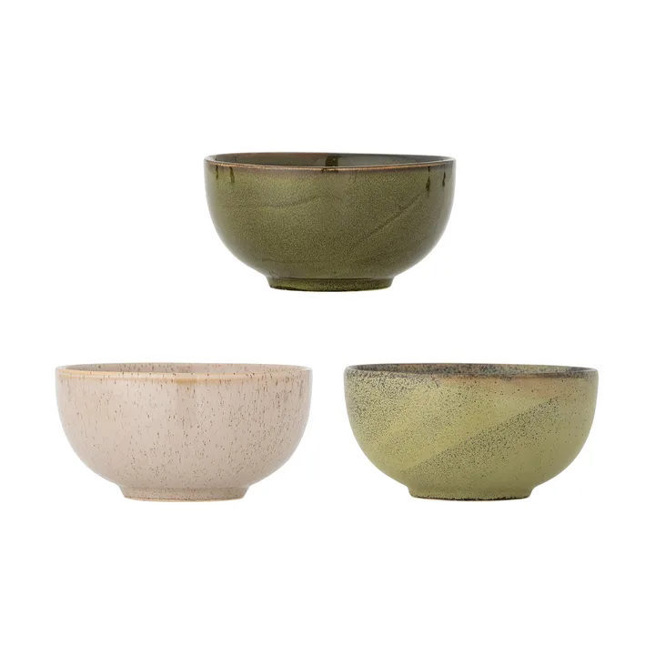 Addison skål Ø 16 cm 3 deler - Green - Bloomingville
