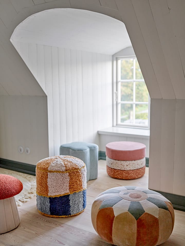 Agnes sittepuff Ø50x30 cm, Brun Bloomingville