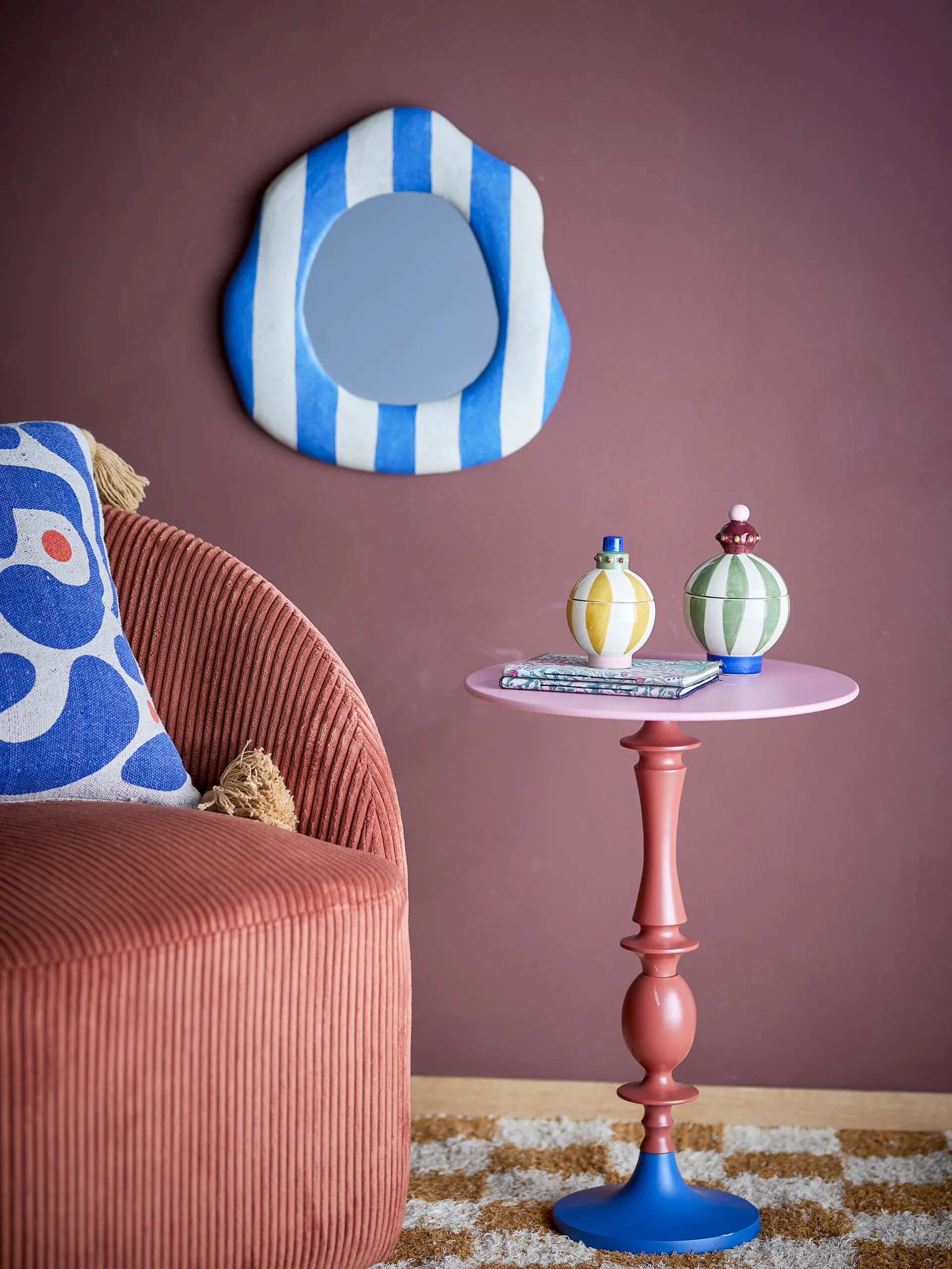 Annen sidebord Ø37,5 cm, Rød Bloomingville