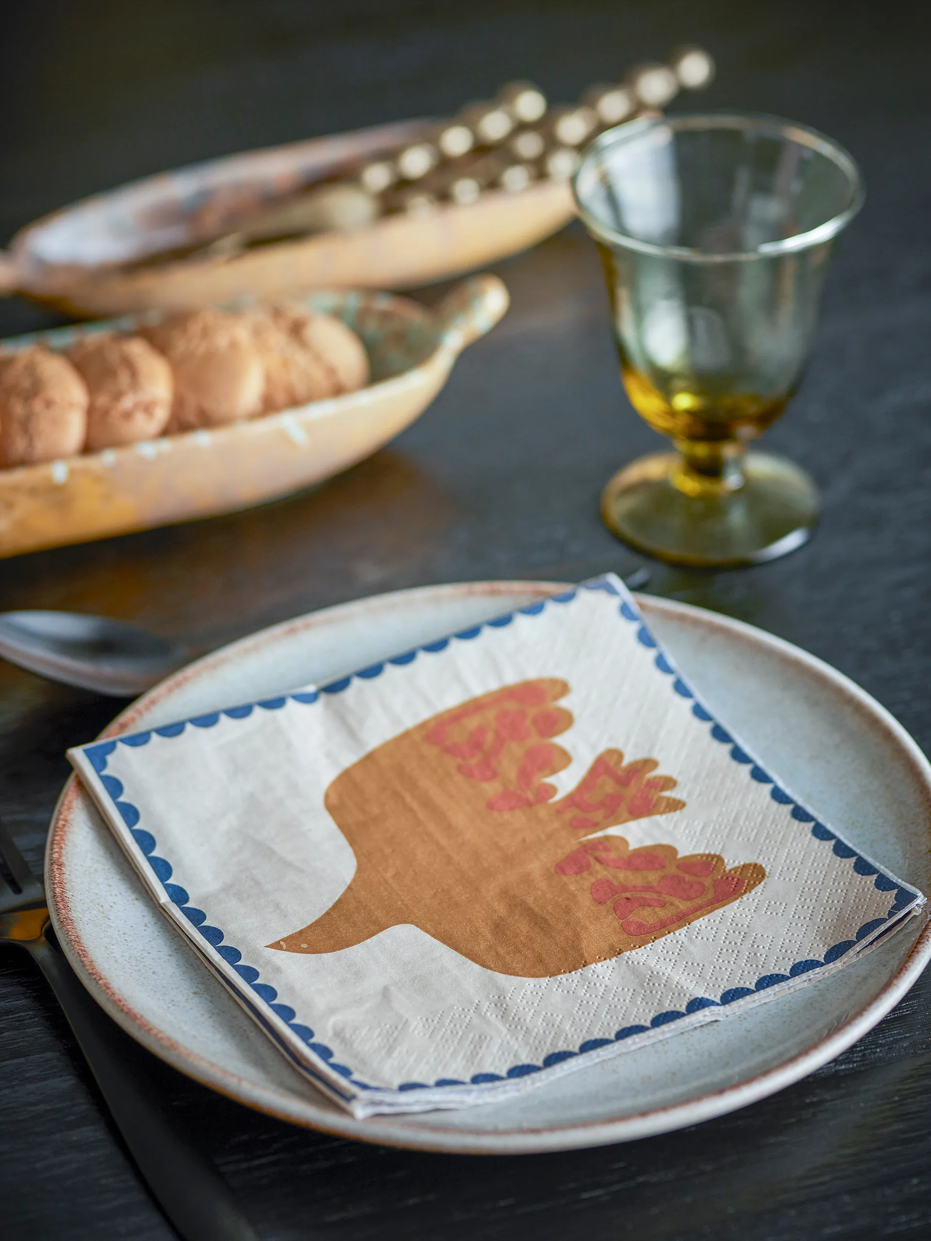 Anniversary papirserviett 20-pakning, Gul Bloomingville