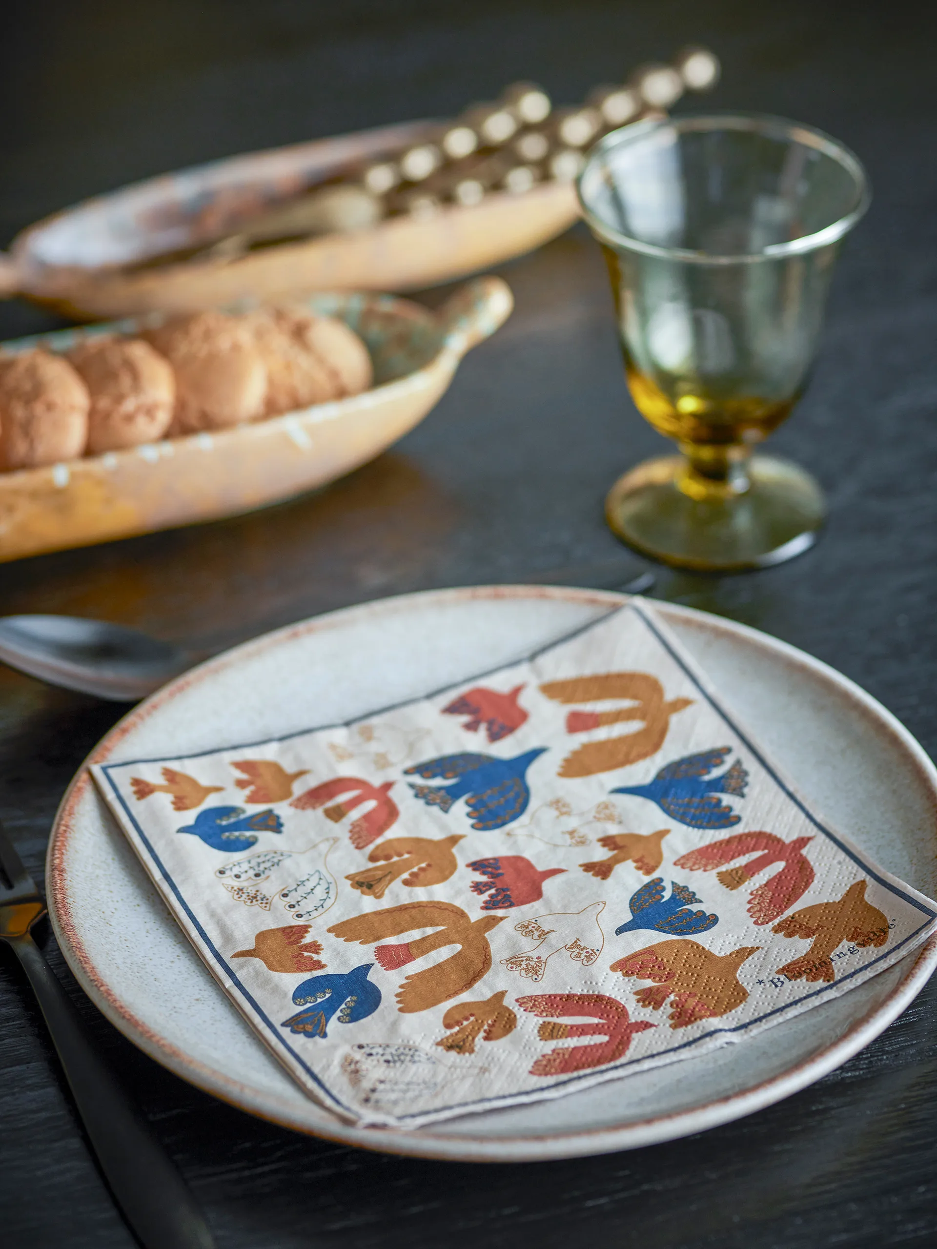 Anniversary papirserviett 20-pakning, Gul Bloomingville