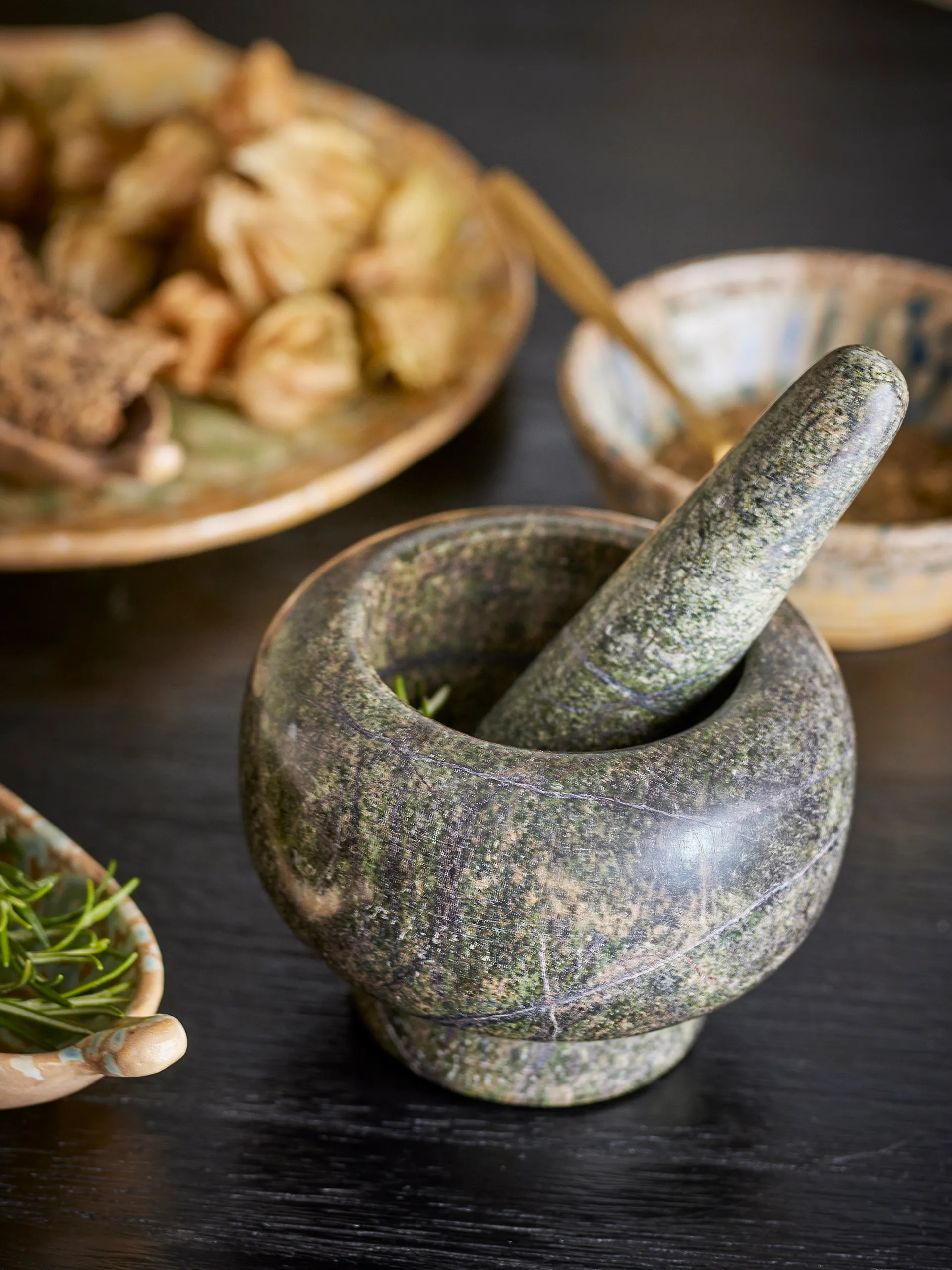 Arazo mortel med støt Ø12,5 cm, Grønn Bloomingville